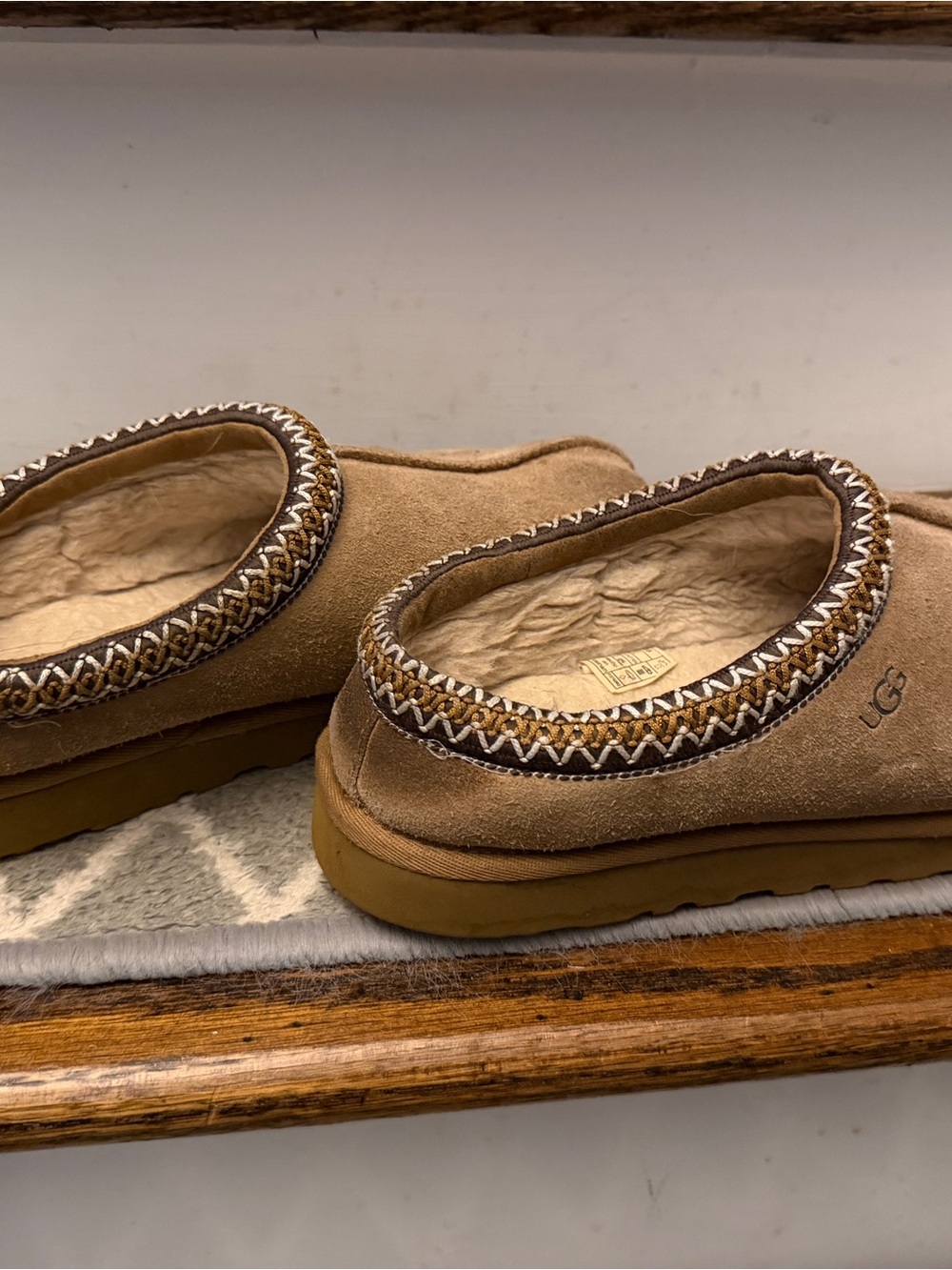 UGG Suede Slip-On Tasman Loafers - Chestnut/Tan